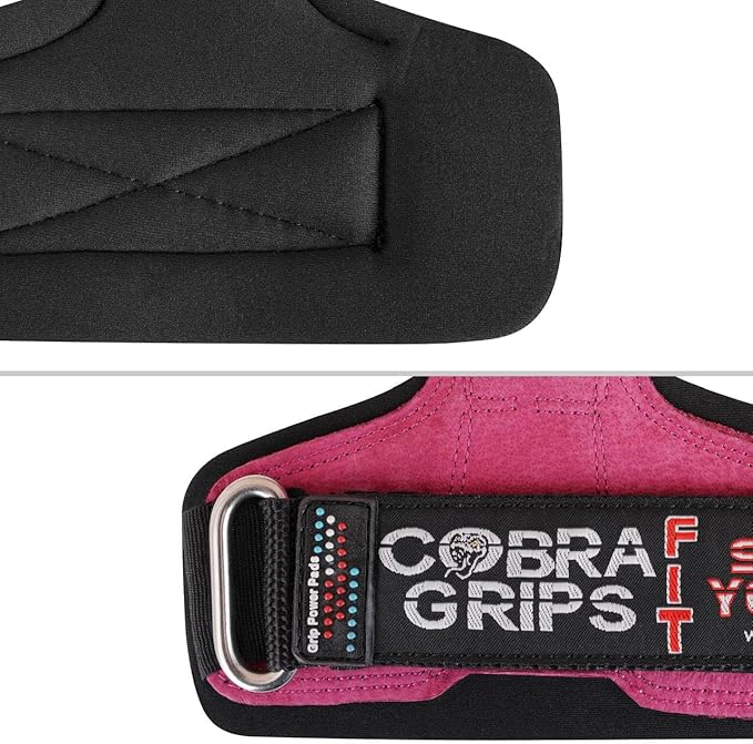 Cobra Grips PRO Weight Lifting Gloves Heavy Duty Straps Alternative with Power Lifting Hooks Padded Wrist Support for Deadlifts & Bodybuilding