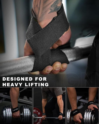 Barbell Squat Pad Set- Nylon Padding AntiSlip- Thick Foam Barbell Pad for Squats Cushion,Lunges&Bar Padding for Hip Thrusts -Standard Olympic Weight Bar Pad (Wrist Straps Weightlifting-Ankle Straps)