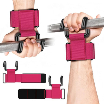 GPANDAG Weight Lifting Hooks for Men and Women(Pair), 330 LB Heavy Duty Gym Lifting Wrist Strap Hook for Deadlifts, Pull-Ups, Strength Training, 0.4inch Grip Weightlifting Hooks for Teen