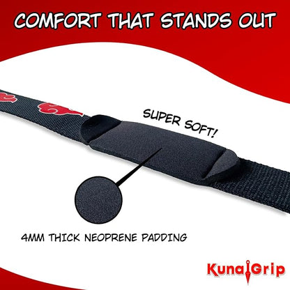 Anime Lifting Straps - Padded Wrist Straps for Weightlifting, Bodybuilding, Gym Workouts, Powerlifting, Deadlifts & Fitness (Soft Cotton 23.5 inch, 1 Pair)