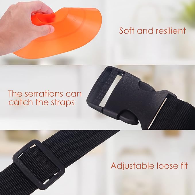 100 Pieces Soccer Cones with Strap Agility Disc Cones Soccer Training Cones Soccer Cones for Drills Orange Mark Disks for Challenge Football Basketball Skating Kids Games Outdoor Indoor 2 Straps