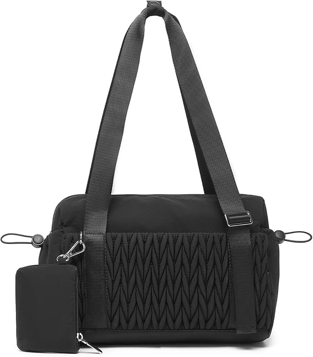 Small Gym Bag for Women Quilted Mini Tote with Wet Compartment and Coin Purse, Cute Duffle Bag for Girls Workout Sport Travel