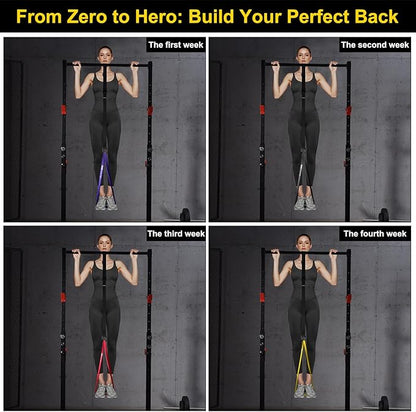 Ally Peaks Pull Up Assistance Bands，Heavy Duty Resistance Band for Pull Up Bar，Adjustable Weight/Size with Fabric Feet/Knee Rest Pull up bands,Up to 410lbs Assistance，resistance bands and assist bands