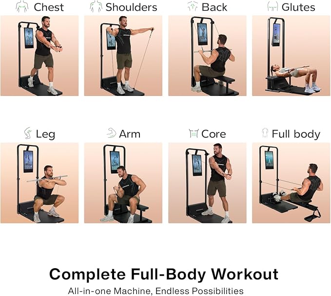 Speediance Smart Home Gym, Multi-Functional Gym Machine for Full Body Strength Training, All-in-one Gym Equipment, Digital Weight System, Workout Station, Squat Rack, Gym Monster 2