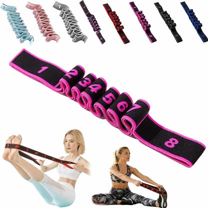 Fitness Resistance Bands with Handles, Fitness Resistance Band for Stretching and Yoga, Fashion Puller Exercise, Adjustable Bands for Full Body Stretching Shaping