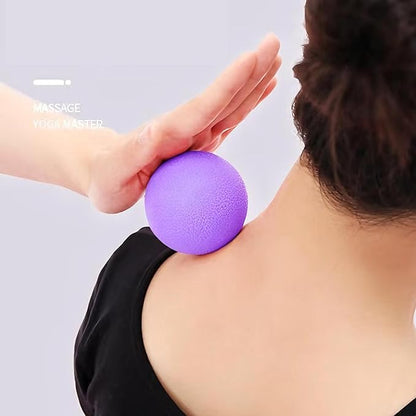 2.4 Inch Purple Massage Ball Set – Handheld Deep Tissue Muscle Relief for Neck, Shoulder, Back, Foot & Joint Pain – Portable Self Myofascial Release Tool