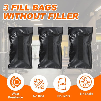 Soulchen Weight Sled Trainer Adjustable, Upgrade Sandbag Resistance Workout Push Sled Trainer with 3 Weight Sandbags for Sprinter Speed Training Running Indoor Outdoor