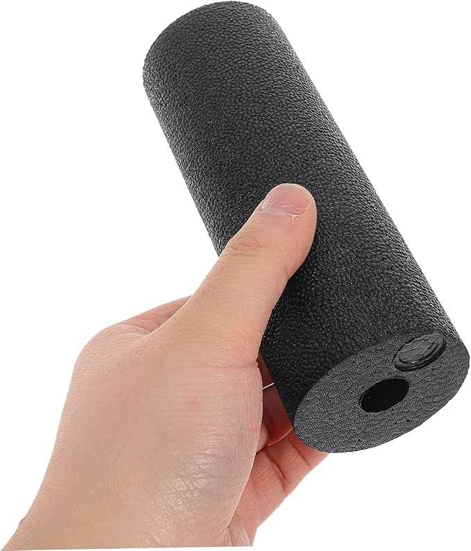 Toyvian Soft Foam Yoga Roller Mini Fitness Yoga Column for Deep Tissue Muscle Massage Portable Body Workout Roller Black