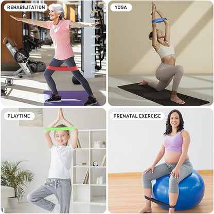 1 | 5 Pack Resistance Bands for Working Out, Workout Equipment, Exercise Bands for Home Gym & Stretching, Pilates Equipment, Fitness Equipment