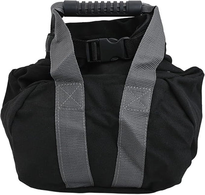 Adjustable Canvas Kettlebell Sandbag with Ergonomic Handle,for Fitness Strength Training Yoga Home Gym Workouts Supports 0-35 lb