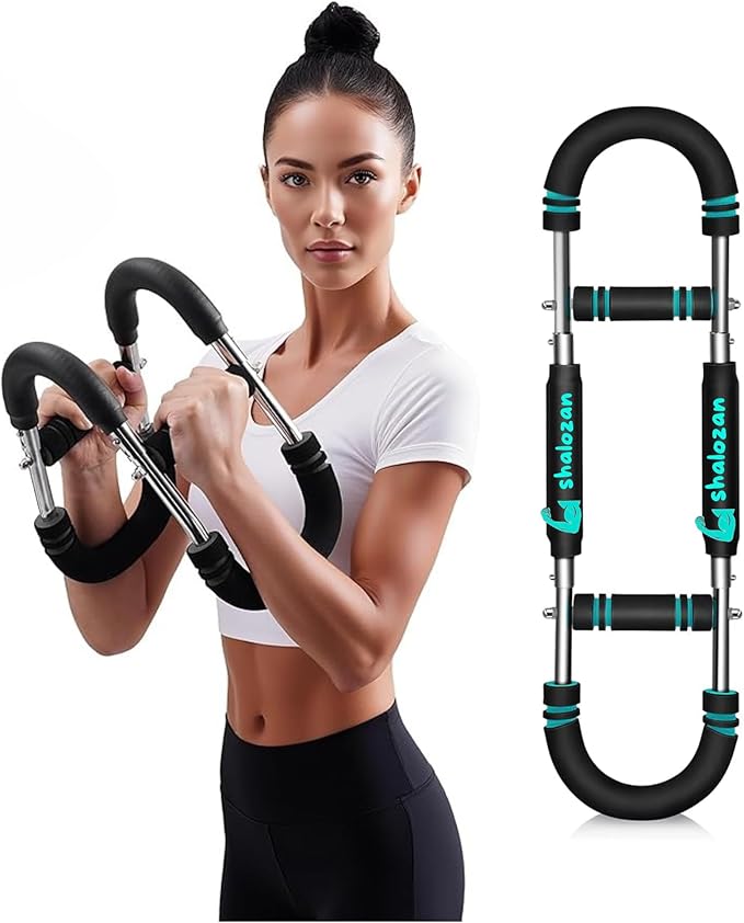Twister Arm Trainer – Adjustable Resistance Power Twister Bar (60–110 lbs) for Chest, Arm, Shoulder & Forearm Strength Training – Portable Home Gym Equipment for Men & Women.