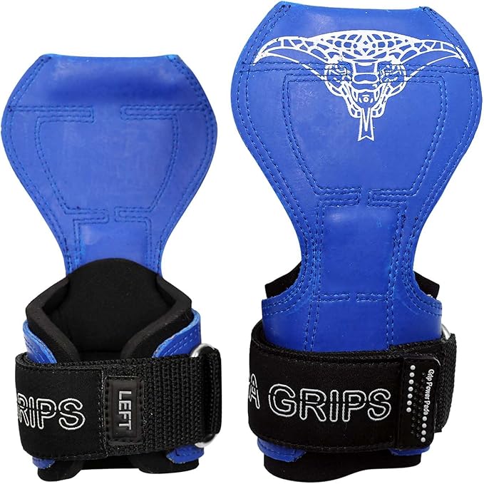 Cobra Grips PRO Weight Lifting Gloves Heavy Duty Straps Alternative with Power Lifting Hooks Padded Wrist Support for Deadlifts & Bodybuilding