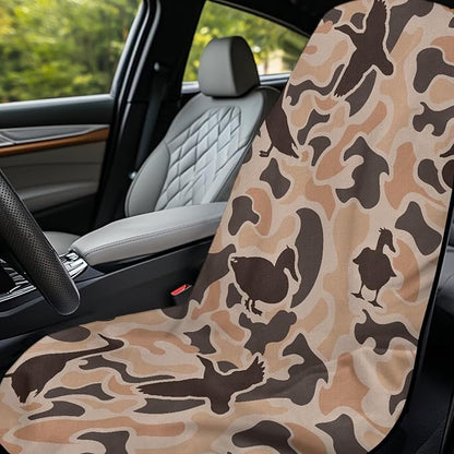 Bulopur Duck Hunting Camo Car Seat Towel Cover Absorbent Soft Beach Towel Car Seat Covers Front Seats Running Post Workout Sweatproof Yoga Towels Blanket