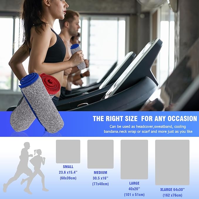Microfiber Gym Towels 3 Pack, Quick Dry Workout Towel, Fast Drying Sweat Towel for Men & Women, Workout Gear, Yoga, Camping, Hiking, Gym Gifts - 16x26.8 Inch, Heather Grey