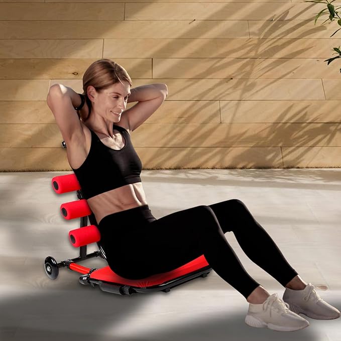 Ab Machine, Sit Up Machine Exercise Equipment, Ab Portable Machine for Stomach Workout (weight under 130 lbs)