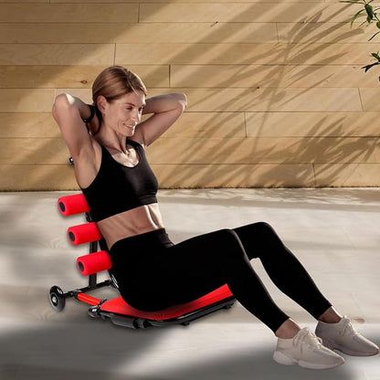 Ab Machine, Sit Up Machine Exercise Equipment, Ab Portable Machine for Stomach Workout (weight under 130 lbs)