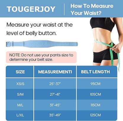 Women's Weight Lifting Belt 4 Inch Wide, Gym Powerlifting Belt for Women with Padded Lumbar Support, Adjustable Fitness Belt for Deadlift, Squats, Cross Training & Workout