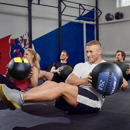 RitFit Soft Medicine Ball/Wall Ball for Strength and Conditioning Workouts, Core Training