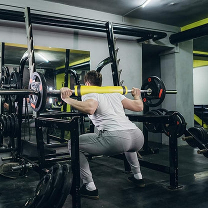 Barbell Pad Squat Pad for Squats—Squat Bar Pad—Great for Weightlifting,Lunges and Hip Thrusts—Foam Sponge Pad—Fit Standard and Olympic Bars Perfectly