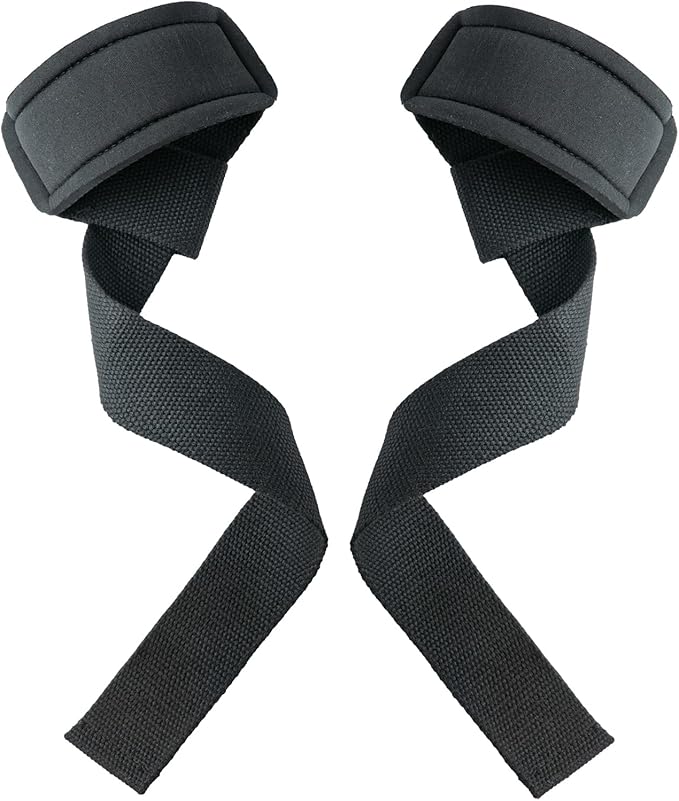 Lifting Wrist Straps for Weightlifting, Deadlifts, Strength Training, Gym Workout, Soft Cotton Wrist Wraps with Neoprene-Padded Support, Premium Strap for Men & Women