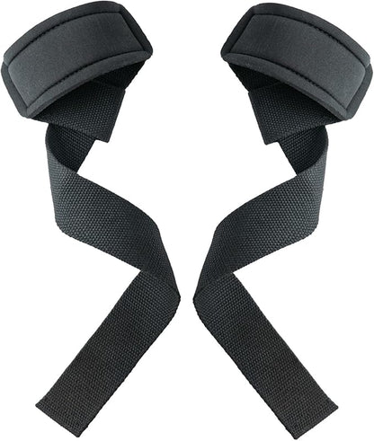 Lifting Wrist Straps for Weightlifting, Deadlifts, Strength Training, Gym Workout, Soft Cotton Wrist Wraps with Neoprene-Padded Support, Premium Strap for Men & Women