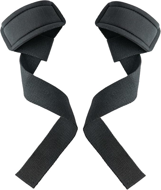 Lifting Wrist Straps for Weightlifting, Deadlifts, Strength Training, Gym Workout, Soft Cotton Wrist Wraps with Neoprene-Padded Support, Premium Strap for Men & Women