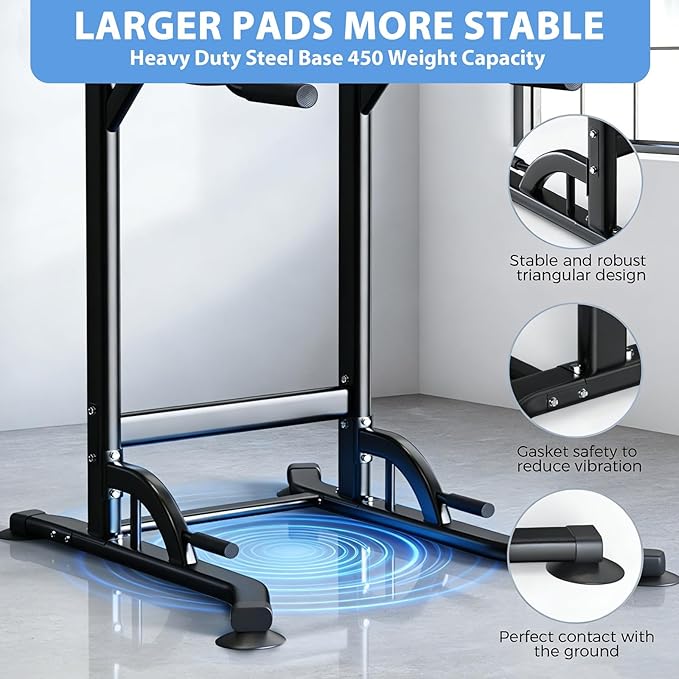 ZENOVA Pull Up Bar, Multi-Function Pull Up Dip Bar Station, Home Gym Workout Strength Training Equipment for Men Women Muscle Building