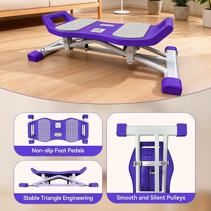 EPHESPORT Rocking Balance Board with Resistance Bands – Ski-Inspired Stepper for Core & Stability Training, LCD Monitor, 300 lbs Capacity, Wobble Fitness Trainer for Home Gym