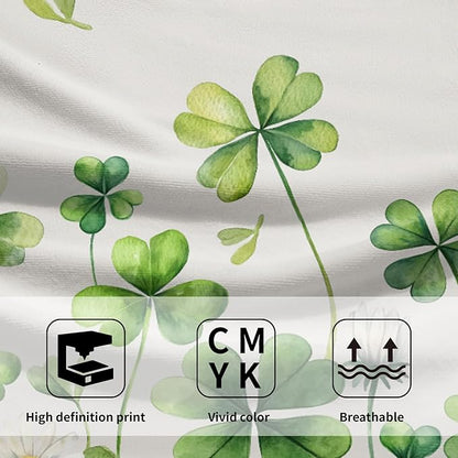 Saint Patrick Day Hand Towels for Bathroom Lucky Clover Shamrocks Daisy Fingertip Towels 14 x 28 in Set of 2 Spring Holiday Super Soft Kitchen Towels for Guest Home Hotel Gym