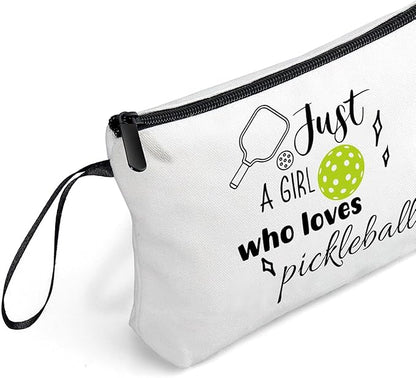 Pickleball Birthday Gifts for Team Club Girl Daughter Friendship Womens Lovers Sister Friends Small Cosmetic Makeup Bag