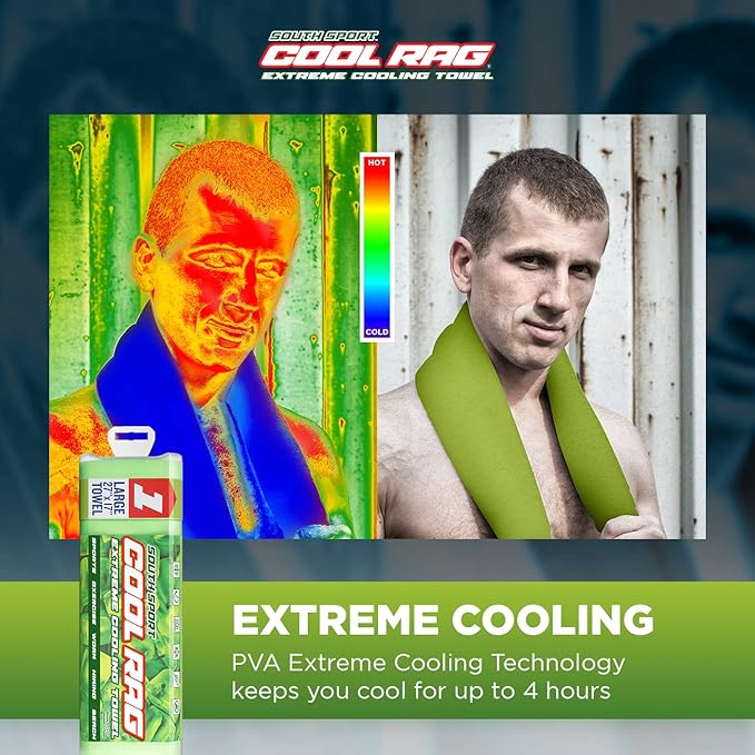 Cool Cool RAG Extreme Cooling Towel for Heat Relief - PVA Cooling Towel for Workout, Gym, Running and for Other Outdoor Sports - Cooling Rag for Neck - Cool Towel for Quick Cooling