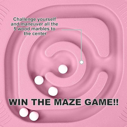 Kids Maze Balance Board - Wobble Trainer for Ski Surf Snowboard, Non-Slip Sensory Rocker Ages 3-12, Core Therapy & Skate Prep
