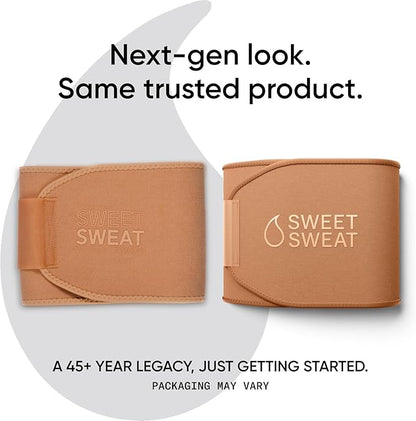 Sweet Sweat Waist Trimmer Toned Series - Premium Sweat Enhancing Fitness Belt for Women & Men - 5 Adjustable Sizes