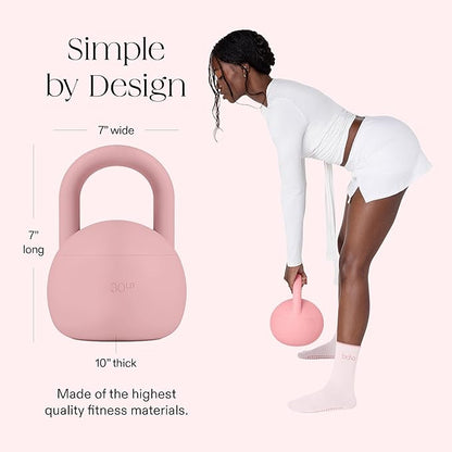 Bala Kettleball, Soft Kettlebell for Women - Kettlebells Strength & Core Training Equipment for Home Gym Workouts - Anti-Slip Grip Exercise Weights with Cushioned Impact-Resistant Base