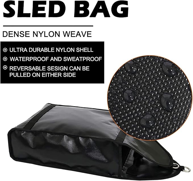 NAIZEA Adjustable Weight Sled Trainer with 4 Weight Sandbags - Upgrade Sandbag Sled Trainer Resistance Sleds Trainers for Sprinter Speed Training Outdoor Indoor