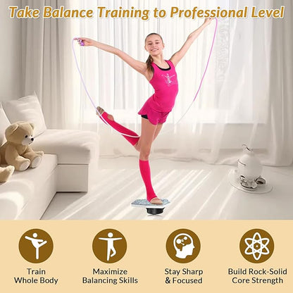 Cheerleading Balance Trainer, Stunt Training Stand, Cheer Flyer Stand Balance and Flexibility Trainer for Flexibility Core Strength Training, Portable Cheer Stunt Stand, Cheer Equipment for Flyers