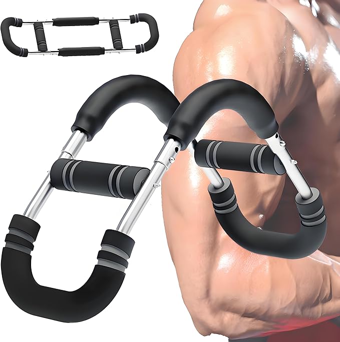 Twister Arm Trainer, Adjustable Resistance Levels Chest Workout Equipment for Men & Women, Portable Detachable Upper Body Fitness Machine for Home & Gym