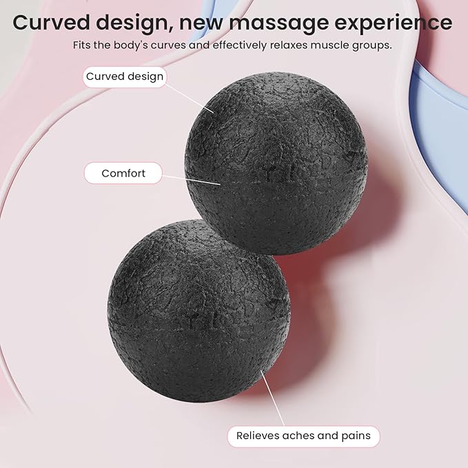Foam Massage Tool Yoga Massage Ball Relax Muscles Ergonomic Foam Roller for Back Pain Relief, Yoga, Exercise (10CM Single Ball)