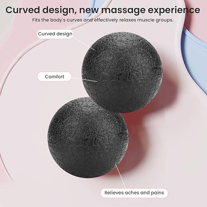 Foam Massage Tool Yoga Massage Ball Relax Muscles Ergonomic Foam Roller for Back Pain Relief, Yoga, Exercise (10CM Single Ball)
