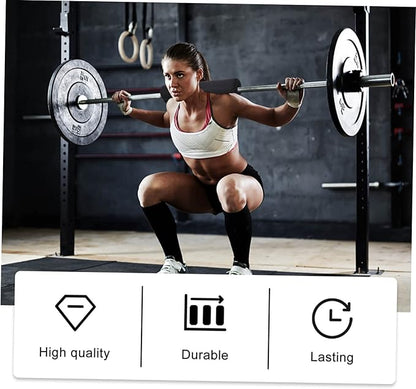 Happyyami Sponge Barbell Pad Weightlifting Neck Protector Non Slip Shoulder Cushion for Squats Hip Thrusts Lightweight Comfortable Gym Training Support