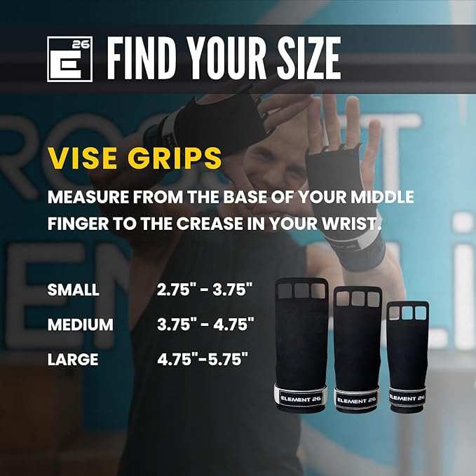 Element 26 IsoGrip Hand Grips for Cross Training, Gymnastics, and Weight Lifting - Gymnastics Grips for Men and Women - Hand Protection for Muscle ups and Pull ups