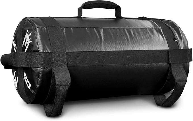 Meister 80lb BEAST Fitness Sandbag Package w/ 3 Removable Kettlebells - Black