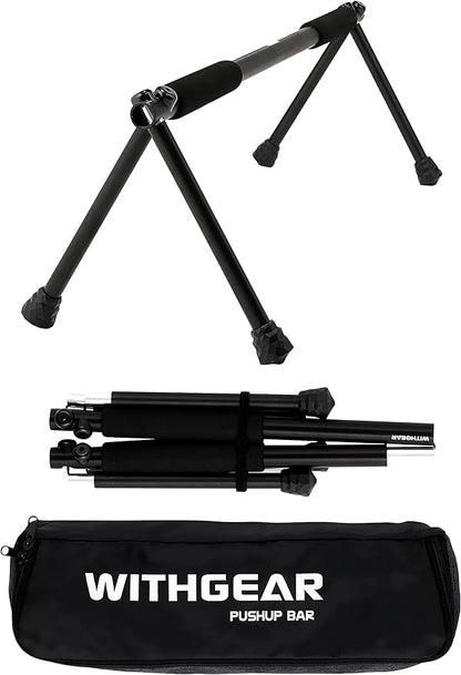 Push Up Bar – Folding Dip Bar for Home Workout, Lightweight & Portable Strength Training Equipment for Men & Women, Indoor & Outdoor Use (Hawk)