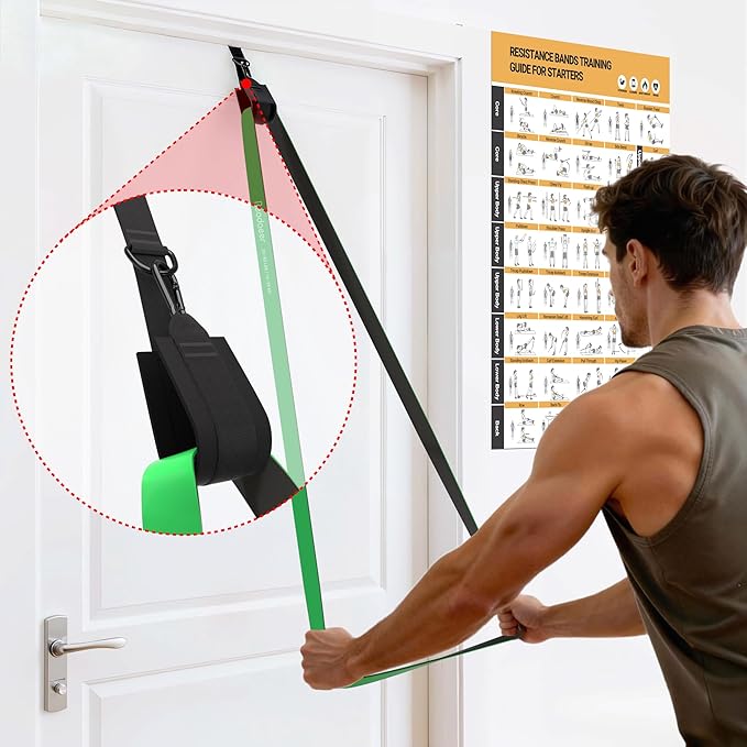 Pull Up Bands, Resistance Bands, Pull Up Assistance Bands Set for Men & Women, Exercise Bands for Working Out, Body Stretching, Physical Therapy, Muscle Training at Home, Gym