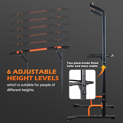 leikefitness Multifunction Power Tower Exercise Equipment,Pull Up Dip Station,Height Adjustable for Home Gym Strength Training Fitness Equipment,Dip Stands,Pull Up Bars,Push Up Bars,VKR