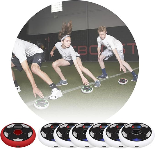 Reaction Training Lights, 6+1 Sports Speed & Agility Training LED Lights for Football, Fitness, Boxing, Sports Training Equipment, for Coaches, Gyms and Individual Athlete Workouts