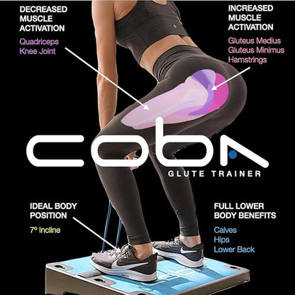 CoBa GLUTE Trainer - Full Home Workout System, Core & Booty Exercise Machine, Resistance Band Full Body Trainer
