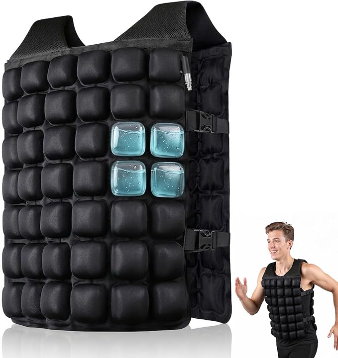 Water-Filled Weighted Vest for Women & Men, 0-23lb Adjustable Weight Vest for Walking, Running, Fitness & Strength Training, Odor-Free & Washable Workout Vest with Even Weight Distribution for Summer