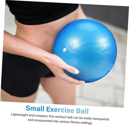 Mini PVC Yoga Ball Blue 1 Piece Anti-Burst Stability Trainer for Core Workout and Home Fitness Equipment