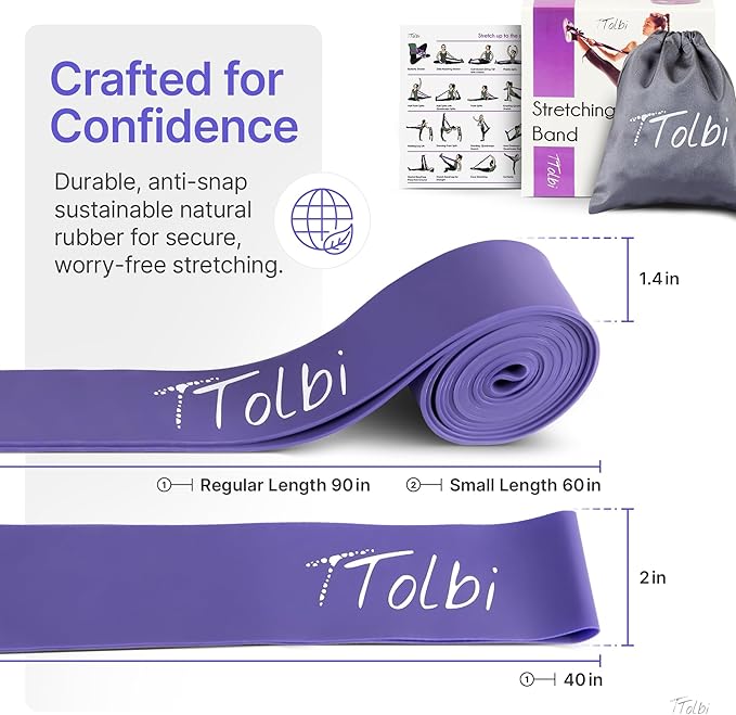 Premium Stretch Bands for Dancers – Improve Stretching & Flexibility with Ballet Stretching Band, Perfect Dance Equipment for Splits & Strength – Ideal Gifts for Dancers & Ballet Training